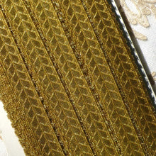 Load image into Gallery viewer, Gold METAL Trim with Fringed Picot Edges