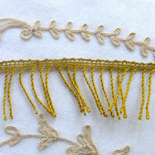 Load image into Gallery viewer, Antique French Gold Metal Fringe
