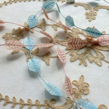 Load image into Gallery viewer, Ethereal Leaf Garland with Gold or Silver Tinsel Detail