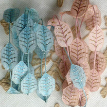 Load image into Gallery viewer, Ethereal Leaf Garland with Gold or Silver Tinsel Detail