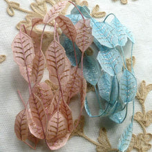 Load image into Gallery viewer, Ethereal Leaf Garland with Gold or Silver Tinsel Detail