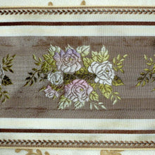 Load image into Gallery viewer, Vintage French Wide Taffeta Ribbon With Woven Ombre Roses