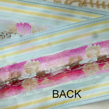 Load image into Gallery viewer, Vintage French Wide Taffeta Ribbon With Woven Ombre Roses