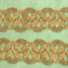 Load image into Gallery viewer, Antique French Metal Trim Bronze Gold