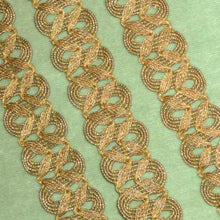 Load image into Gallery viewer, Antique French Metal Trim Bronze Gold