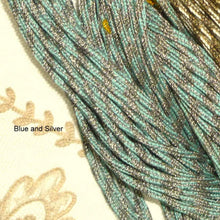 Load image into Gallery viewer, Antique French Cords with Gold and Silver Metals