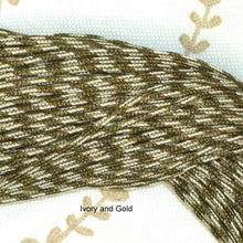 Load image into Gallery viewer, Antique French Cords with Gold and Silver Metals