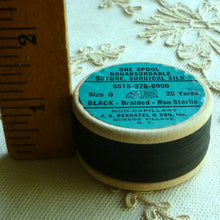 Load image into Gallery viewer, Vintage Surgical Silk Braid
