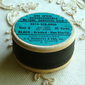 Vintage Surgical Silk Braid