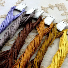 Load image into Gallery viewer, Vintage Silk Buttonhole Twist Forty Yard Hanks