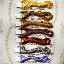 Load image into Gallery viewer, Vintage Silk Buttonhole Twist Forty Yard Hanks