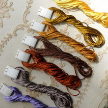 Load image into Gallery viewer, Vintage Silk Buttonhole Twist Forty Yard Hanks