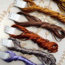 Load image into Gallery viewer, Vintage Silk Buttonhole Twist Forty Yard Hanks
