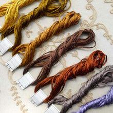 Load image into Gallery viewer, Vintage Silk Buttonhole Twist Forty Yard Hanks