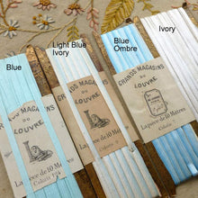 Load image into Gallery viewer, Antique French Silk Ombre Embroidery Ribbons 1 Yard