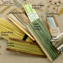 Load image into Gallery viewer, Antique French Silk Ombre Embroidery Ribbons 1 Yard
