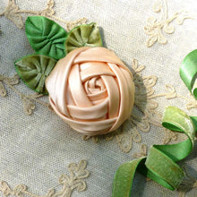 Load image into Gallery viewer, Antique French Silk Satin Back Velvet