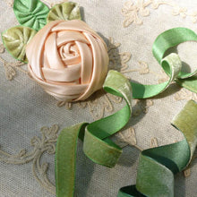 Load image into Gallery viewer, Antique French Silk Satin Back Velvet