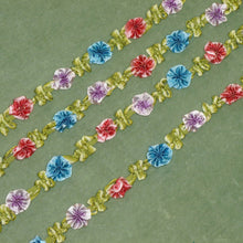 Load image into Gallery viewer, Antique French Ombre Ribbon Silky Rosette Trim      12 Inches