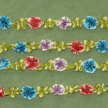 Load image into Gallery viewer, Antique French Ombre Ribbon Silky Rosette Trim      12 Inches