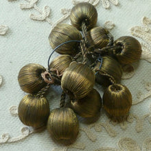 Load image into Gallery viewer, Antique Gold Metal Bobbles