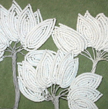 Load image into Gallery viewer, Antique French Glass Beaded Leaves
