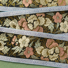 Load image into Gallery viewer, Vintage French Brocade Ribbon Chinoiserie Design