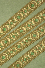 Load image into Gallery viewer, Antique Gold Metal Trim with Fine Details