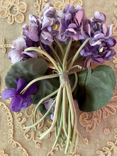 Load image into Gallery viewer, Antique Millinery Violets Double Petaled