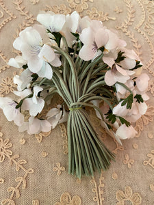 Antique Millinery Violets Faded to a White