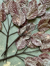 Load image into Gallery viewer, Vintage Ombre Embossed Velveteen Leaf Sprays