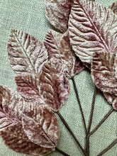 Load image into Gallery viewer, Vintage Ombre Embossed Velveteen Leaf Sprays