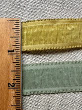 Load image into Gallery viewer, Antique Silk French Plisse Ribbons with Ruffled Edges