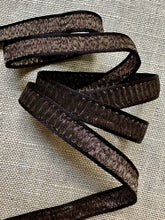 Load image into Gallery viewer, French Plisse Ribbon Gold and Black
