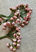 Load image into Gallery viewer, Vintage Pink Rose Buds Millinery