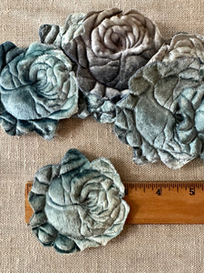 Antique Ombre Velveteen Roses Set of Six