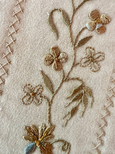 Victorian Silk Hand Embroidered Length