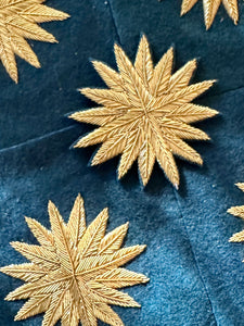 Antique Hand Embroidered Gold Work Star