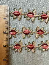 Load image into Gallery viewer, Antique Hand Made Silk Embroidered Rose Buds