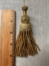 Load image into Gallery viewer, Antique Hand Netted Gold Bullion Tassels