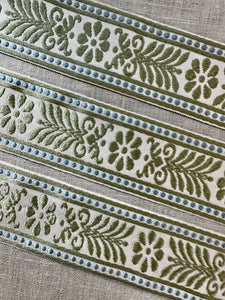 Vintage Trim Green and Blue