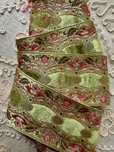 Load image into Gallery viewer, Antique French Velveteen Ribbon Two Colorways