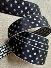Load image into Gallery viewer, Vintage Woven Polka Dot Vintage Ribbon
