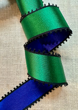 Load image into Gallery viewer, Vintage French Two Color Picot Satin Ribbon