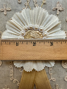 Antique French Seals and Pinked Ruffled Edged Medallions