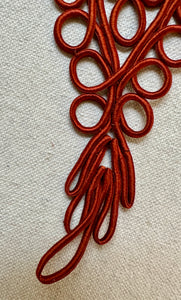 Antique Hand Sewn Silk Cord Appliques