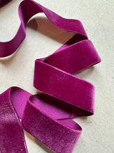 Load image into Gallery viewer, Velvet Satin Backed Vintage Ribbon