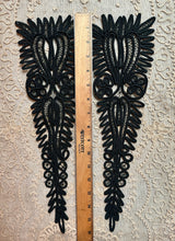 Load image into Gallery viewer, Antique Hand Sewn Applique Pair