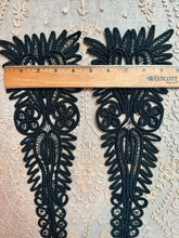 Load image into Gallery viewer, Antique Hand Sewn Applique Pair