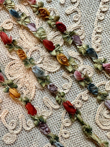 Antique French Hand Made Silk Rococo Trim